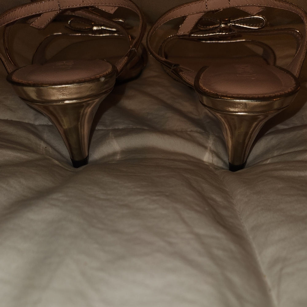 J Crew Gold Strappy Sandals - Picture 3 of 7